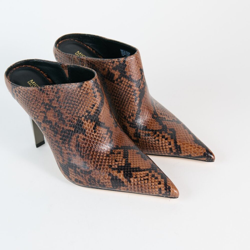 Michael Kors Halle Mule Pump - Serpent w/Gunmetal Heel  -Store Try-on - Size 8.5